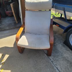 Vintage TEAK POANG Rocing LOUNGE CHAIR