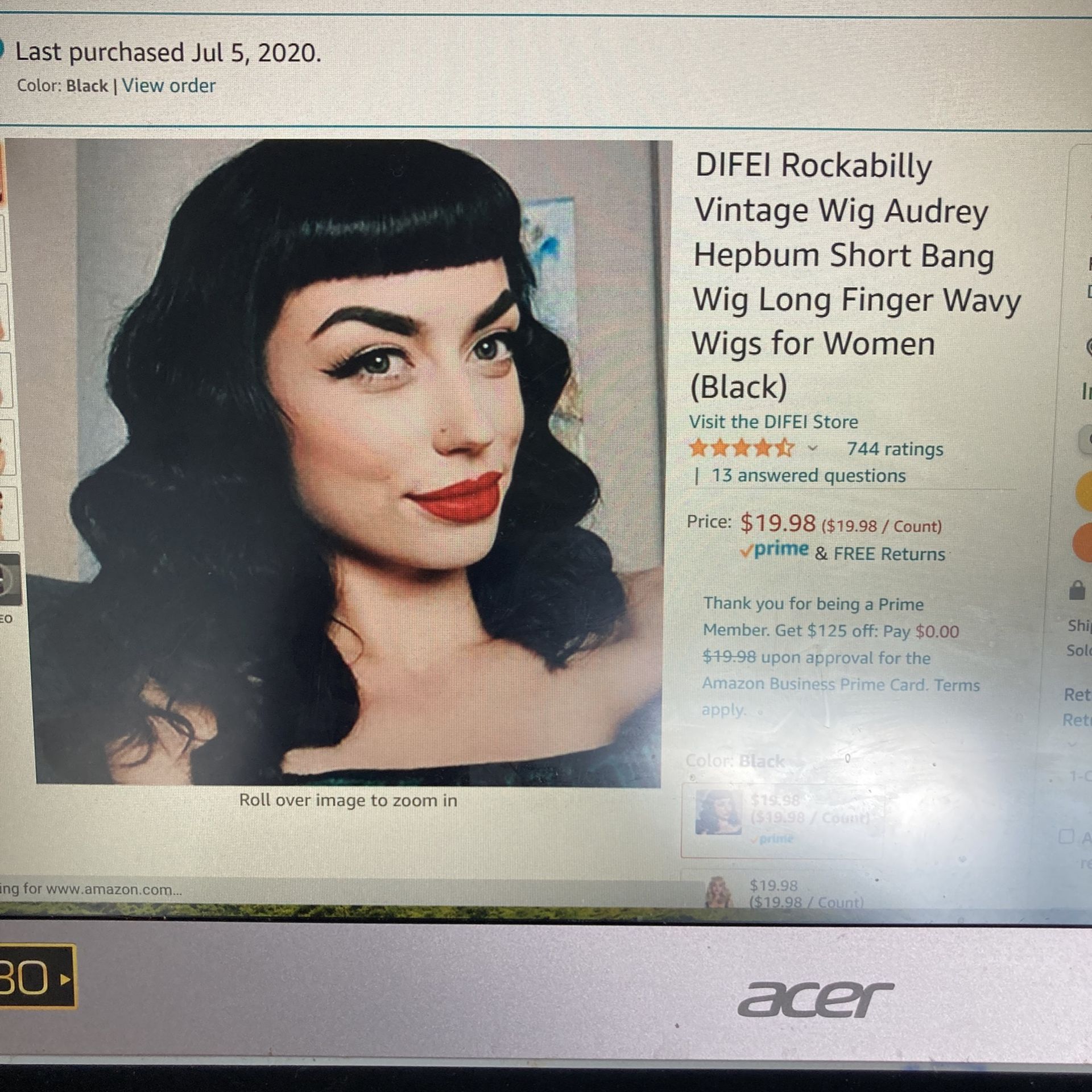 Brand New Wigs!! With Hangers!