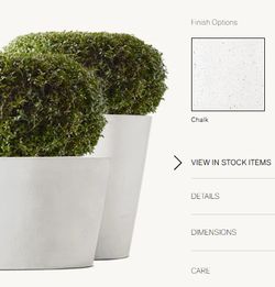 Restoration Hardware Large Outdoor Planter