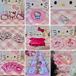 HELLO KITTY BIRTHDAY PARTY DECOR SUPPLIES