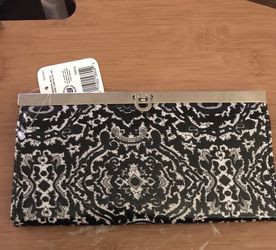 Black and White Clutch Purse