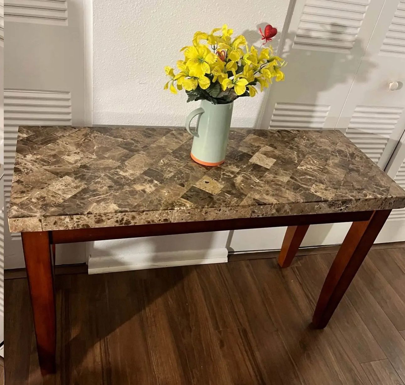 WOOD ENTRY TABLE