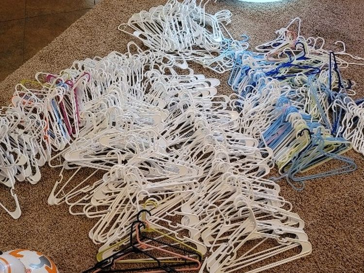 An Excessive Amount Of Plastic Hangers