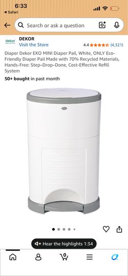 Dekor diaper pail
