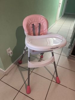 pink baby chair