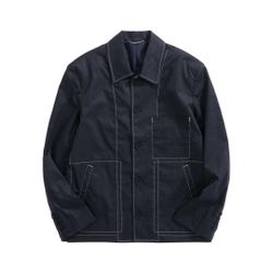 D Homme Collared Button Up Jacket