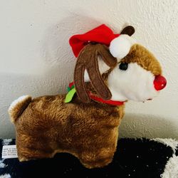 Vintage Plush Rudolph The Red Nose Reindeer Plush Animal