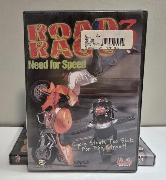 Road Rage 3: Need for Speed DVD 2004 Motorcycle Stunt NEW
