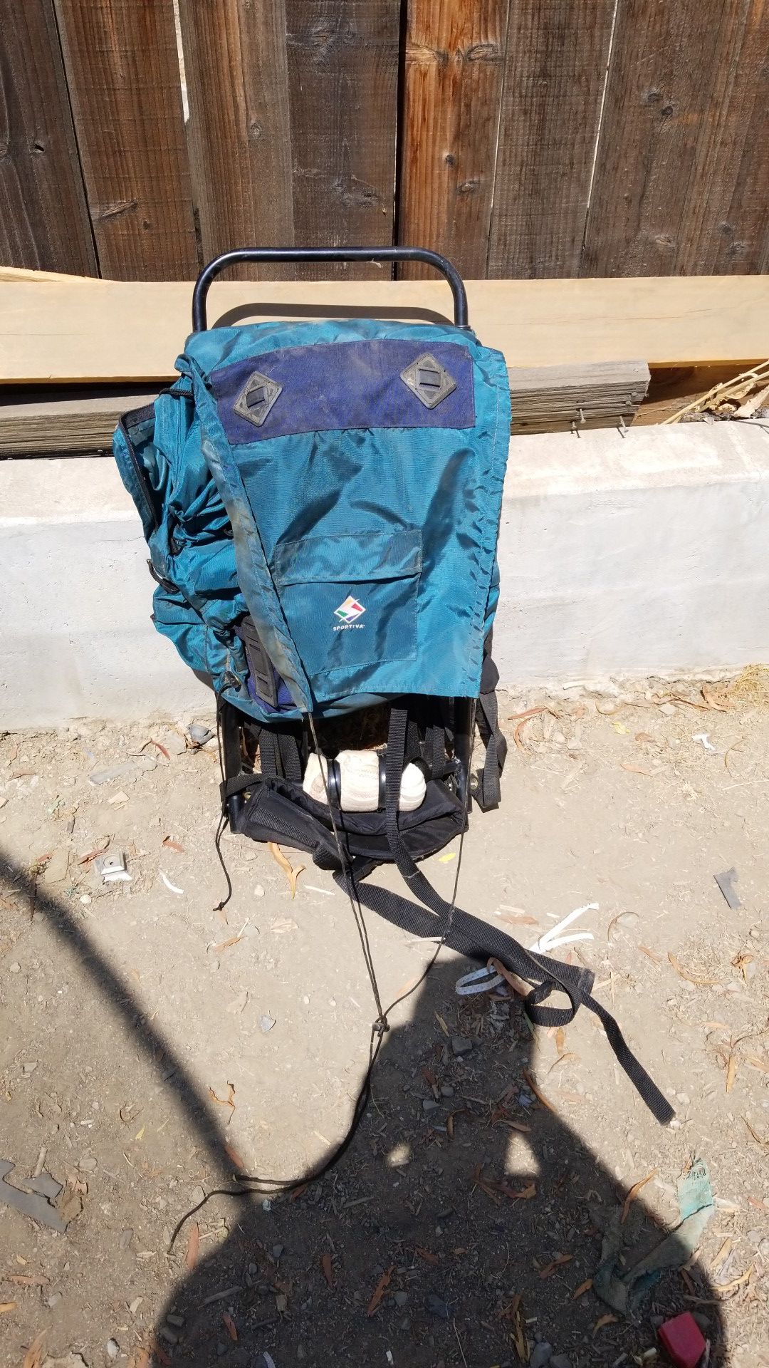 Frame hiking backpack