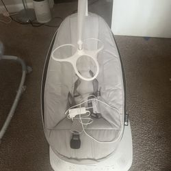 4moms MamaRoo Multi-Motion Baby Swing, Bluetooth Enabled w/ 5 Unique Motions, Grey