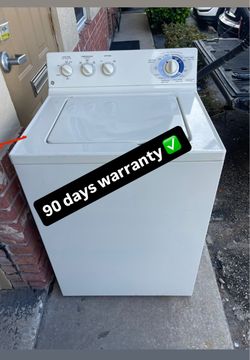 Ge washer 90 days warranty ✅