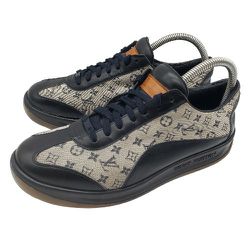 LOUIS VUITTON Womens Brown Leather Canvas Monogram Sneakers EU 39.5/US 8.5 Italy
