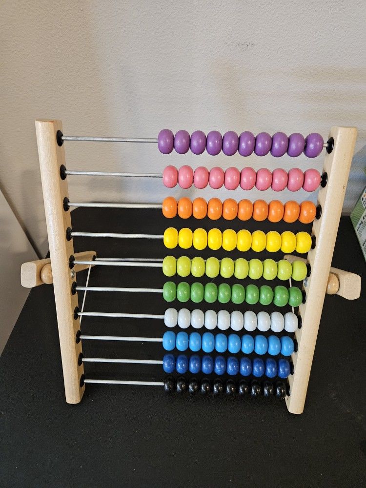 Rainbow Wooden Abacus