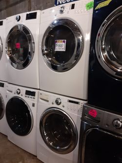 LG front load washer and dryer set working perfectly with 4 months warranty