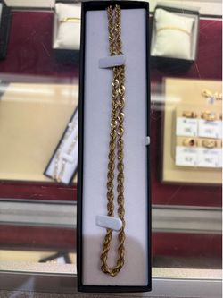 10k rope necklace