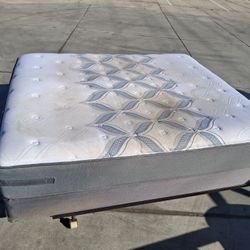 Sealy CA King Mattress, Box Springs & Frame