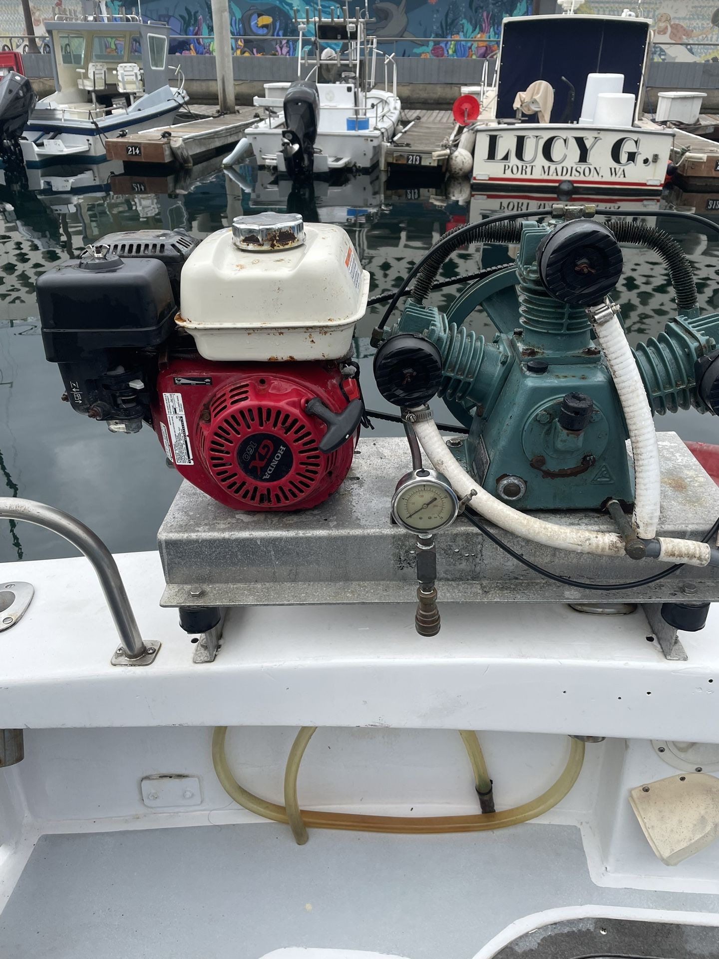 Honda Gx 160 Engine And Air Compressor