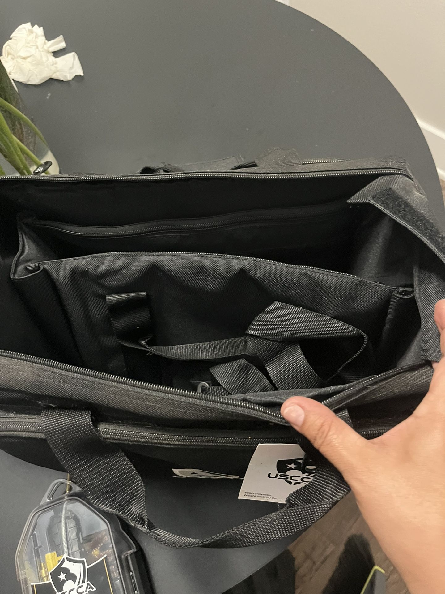 USCCA Handgun Range Bag with Universal Handgun Cleaning Kit (.22 to .45 Cal)