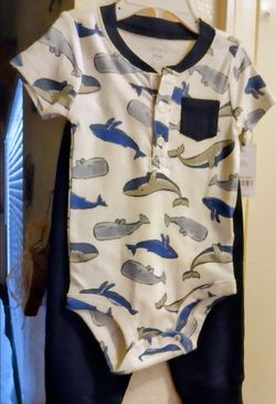 Brand New Baby Boys Carter's 12-month Outfit Set