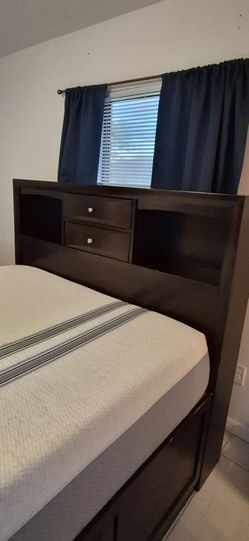$150 Dark Brown platform bed