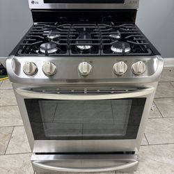LG 5 burner gas range 30” stainless steel 
