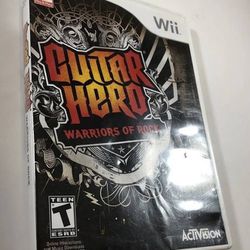 Guitar Hero Warriors of Rock Game/User manual (Nintendo Wii, 2010)
