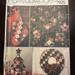 Christmas Crafts Simplicity 7025 Vintage Pattern 
