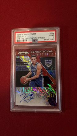 2019 Panini Prizm Kyle Guy Sensational Signatures Choice Prizm Auto PSA 9