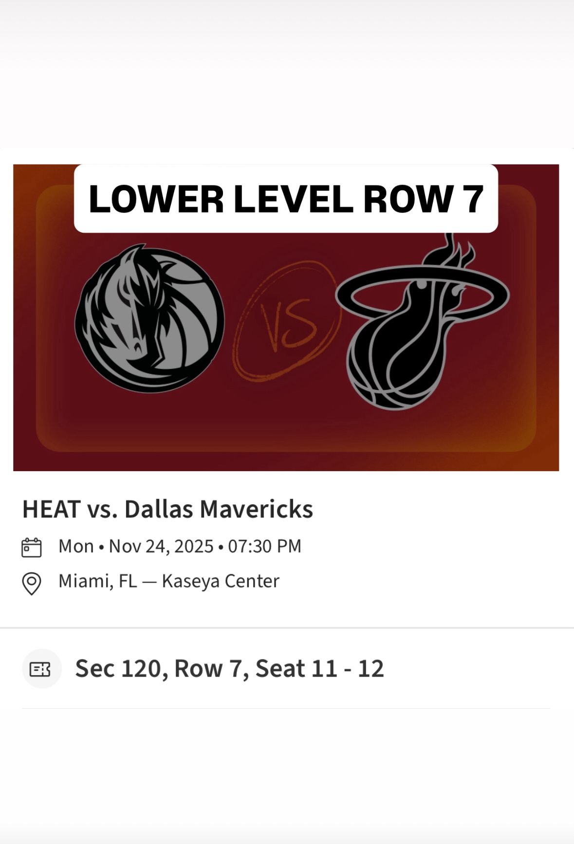 MIAMI HEAT TICKETS
