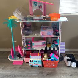Big LOL Doll House and a few accessories $120 OBO