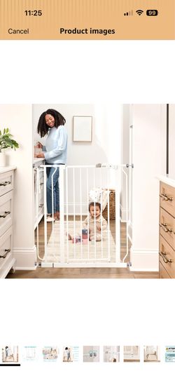 Safety 36” Extra Tall Gate for Doorway & Bottom of Stairs