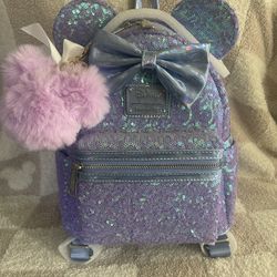 Purple Sequin Loungefly Backpack