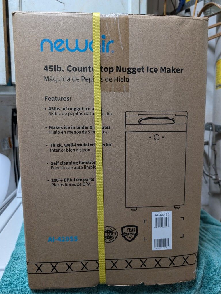 Newair 45 Lb. Countertop Nugget Ice Maker, Still New In Box