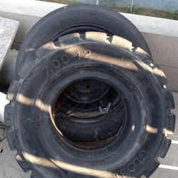 One Forklift Tire $20