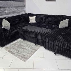 New Sectional Couches Black Financing Available $54 Down Payment 