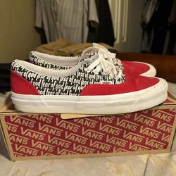 Fear Of God Vans Era 95 DX Size 10 Red