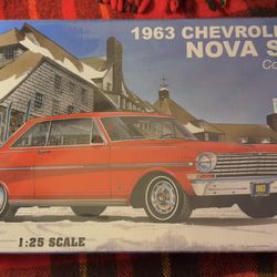 Trumpeter 1963 Chevrolet Nova SS Coupe 1:25 Still Sealed In Plastic
