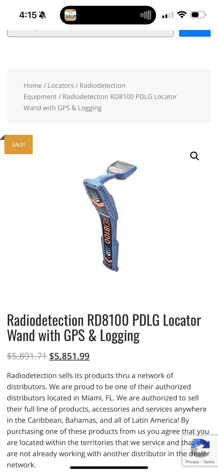 Radio Detection Wand Locator