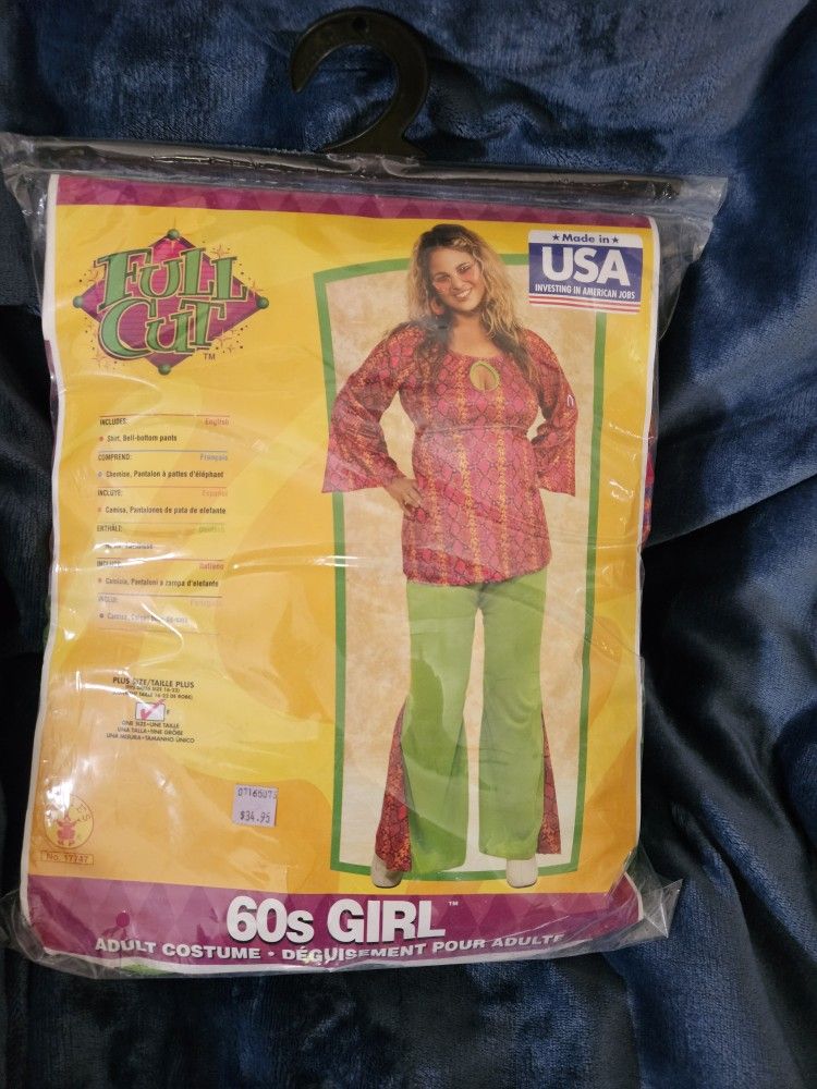 60s Hippie Girl Adult Halloween Costume $10