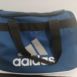 Adidas Navy Blue 1 Pocket Gym Duffle Travel Bag 