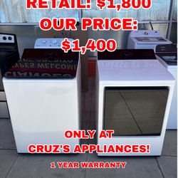 LG Thin Q Washer and Gas Dryer Set