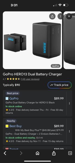 Duel Battery GoPro Charger