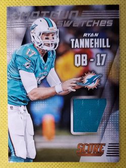 Ryan Tannehill 2014 Score Shotgun Swatches Jersey Patch Miami Dolphins NFL