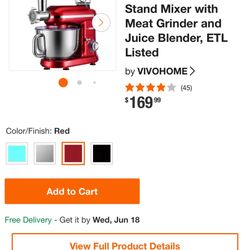 3 In 1 Multifunctional Stand Mixer 