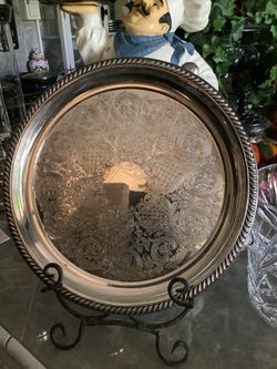 15 1/2” SILVERPLATED SERVING TRAY