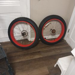 Fat Tire Bike Tires And Rims ( Set)