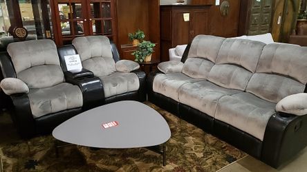 Recliner sofa and loveseat