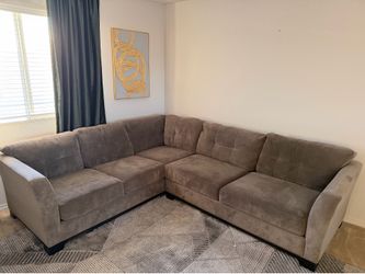 Grey L-Shaped Sectional Sofa