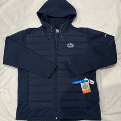 Columbia Penn State Nittany Lions Out-Shield Hybrid Full-Zip Hoodie Jacket