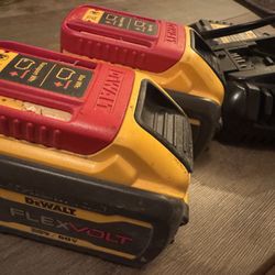 DeWALT 60V Batteries & Charger 